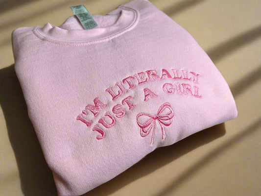 I’m Just a Girl Crewneck Sweater