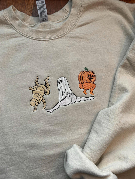 Twerking Halloween -Embroidered Unisex Crewneck