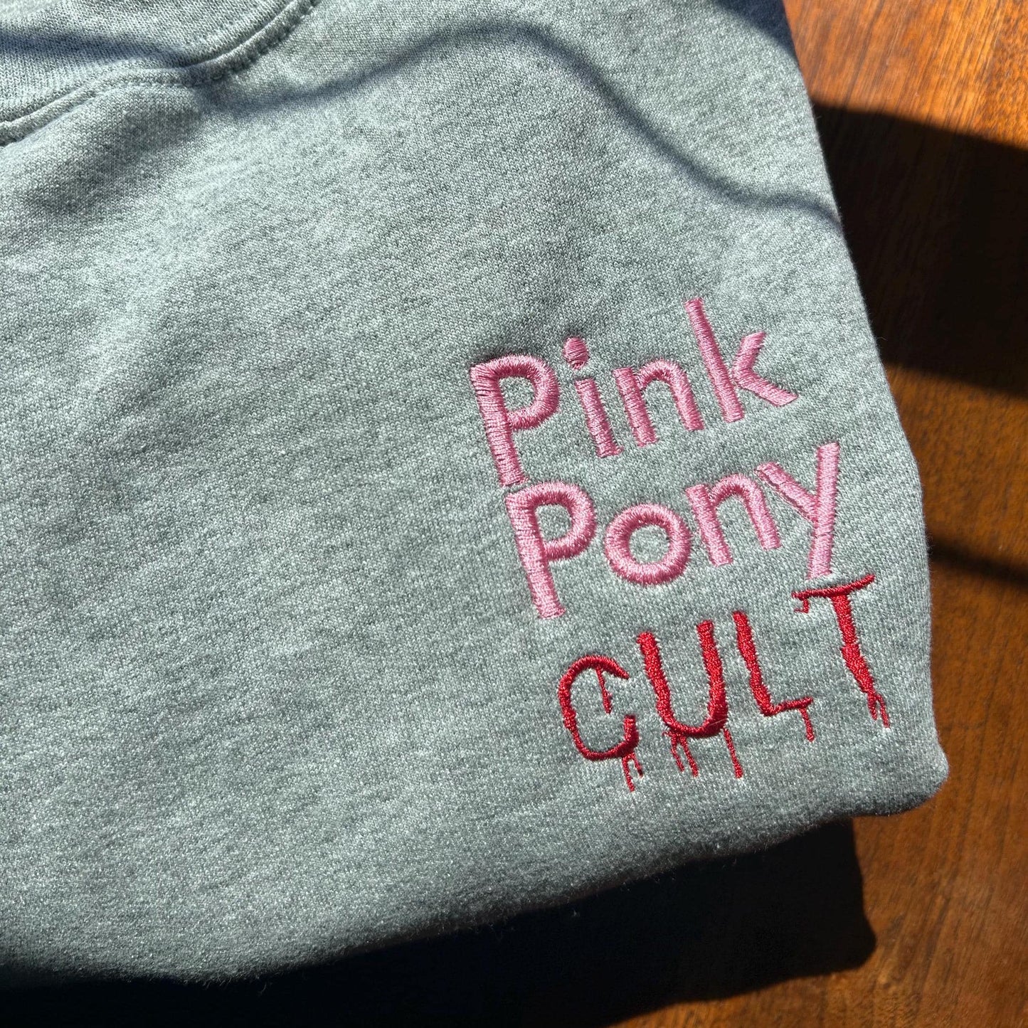 Pink Pony Club/Cult Embroidered Sweater