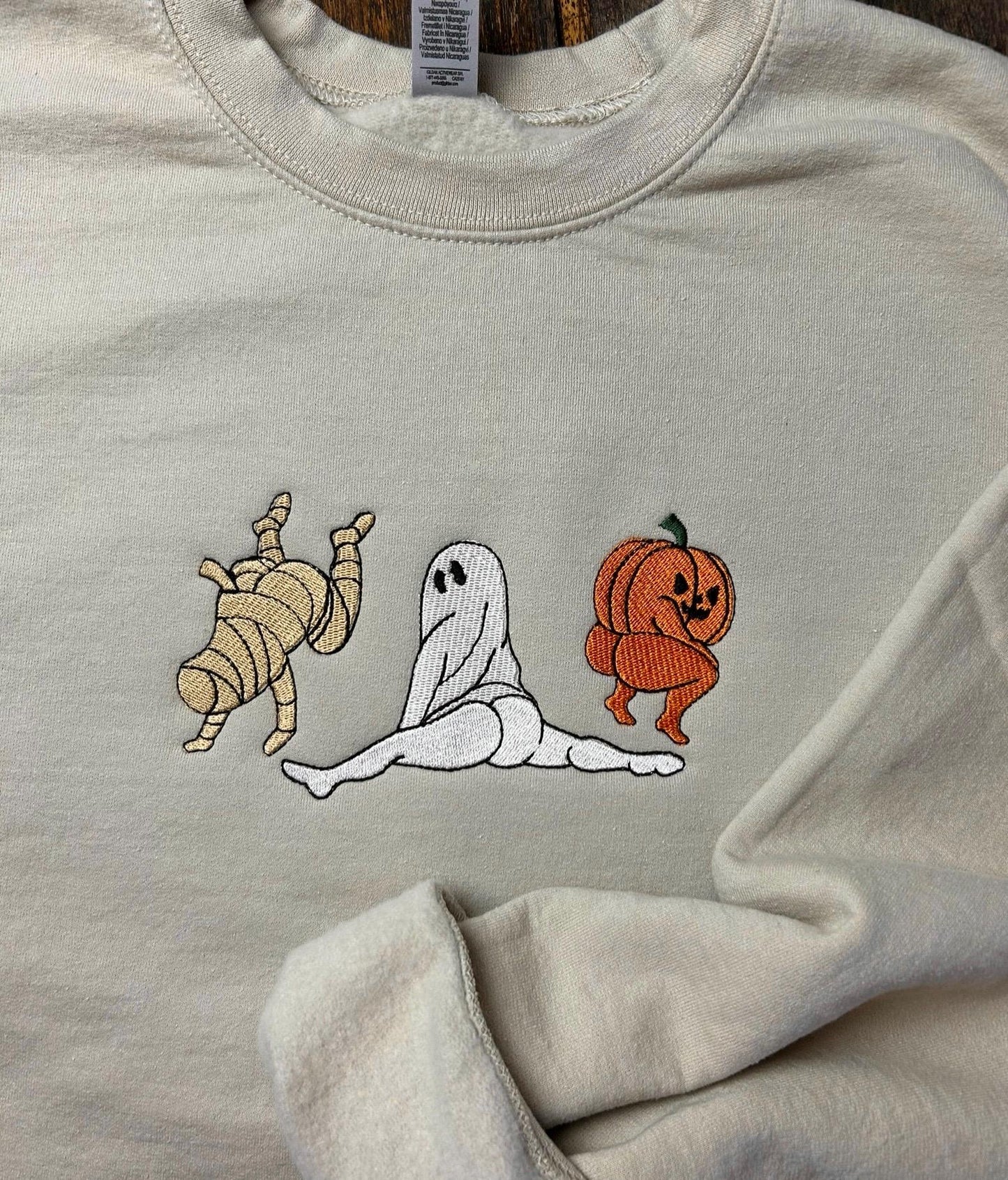 Twerking Halloween -Embroidered Unisex Crewneck